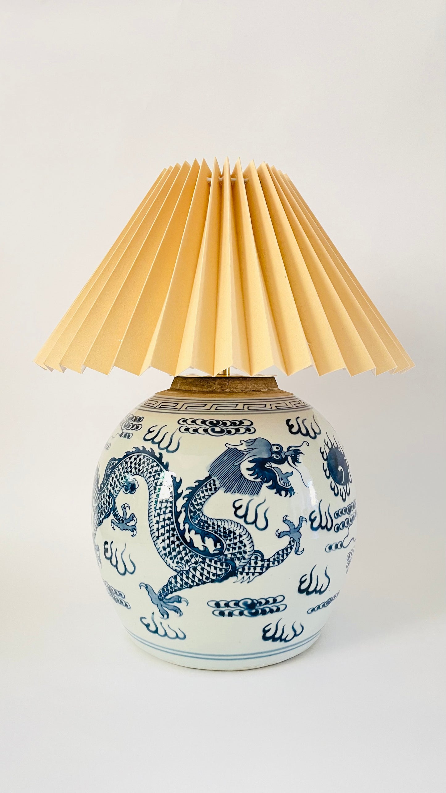 Antique Large Dragon Lamp