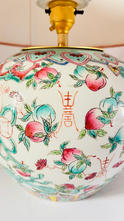 Antique Chinese Flower Lamp - pre order for end of Dec