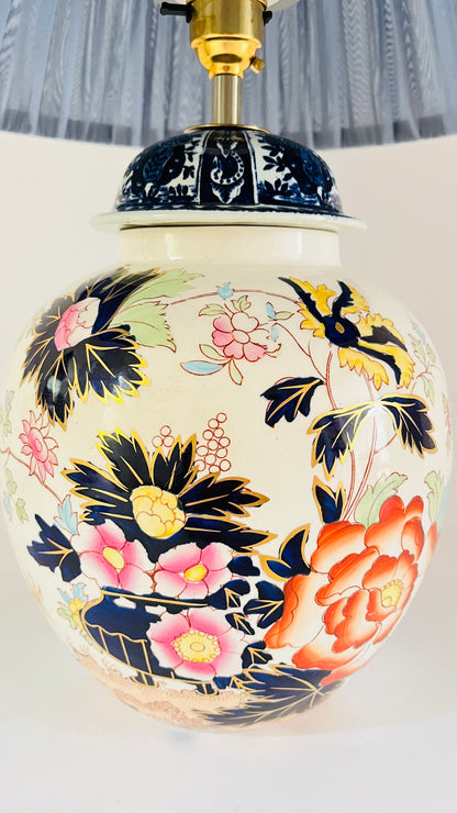 Antique Mason’s x Delft Boch Lamp