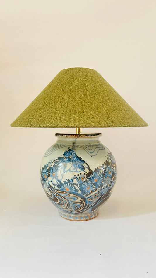 Antique French Pottery Lamp - pre order for early Dec