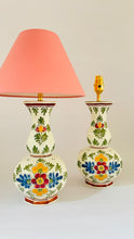 Load image into Gallery viewer, Antique Delft Polychrome Lamp - pre order for mid March
