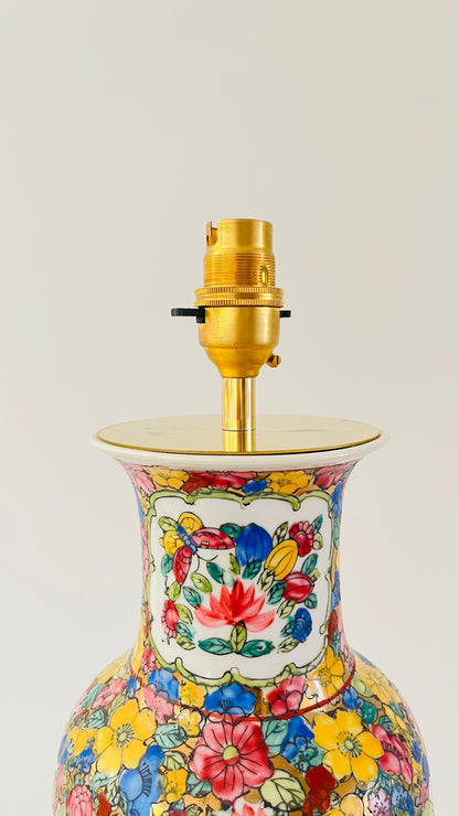 Antique Golden Flower Lamp