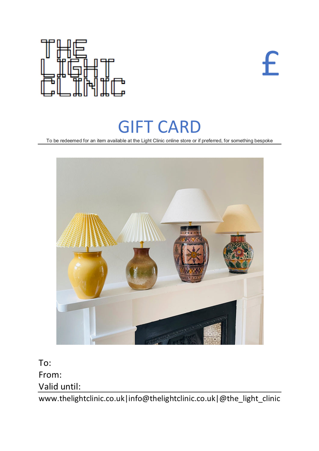 The Light Clinic Gift Card