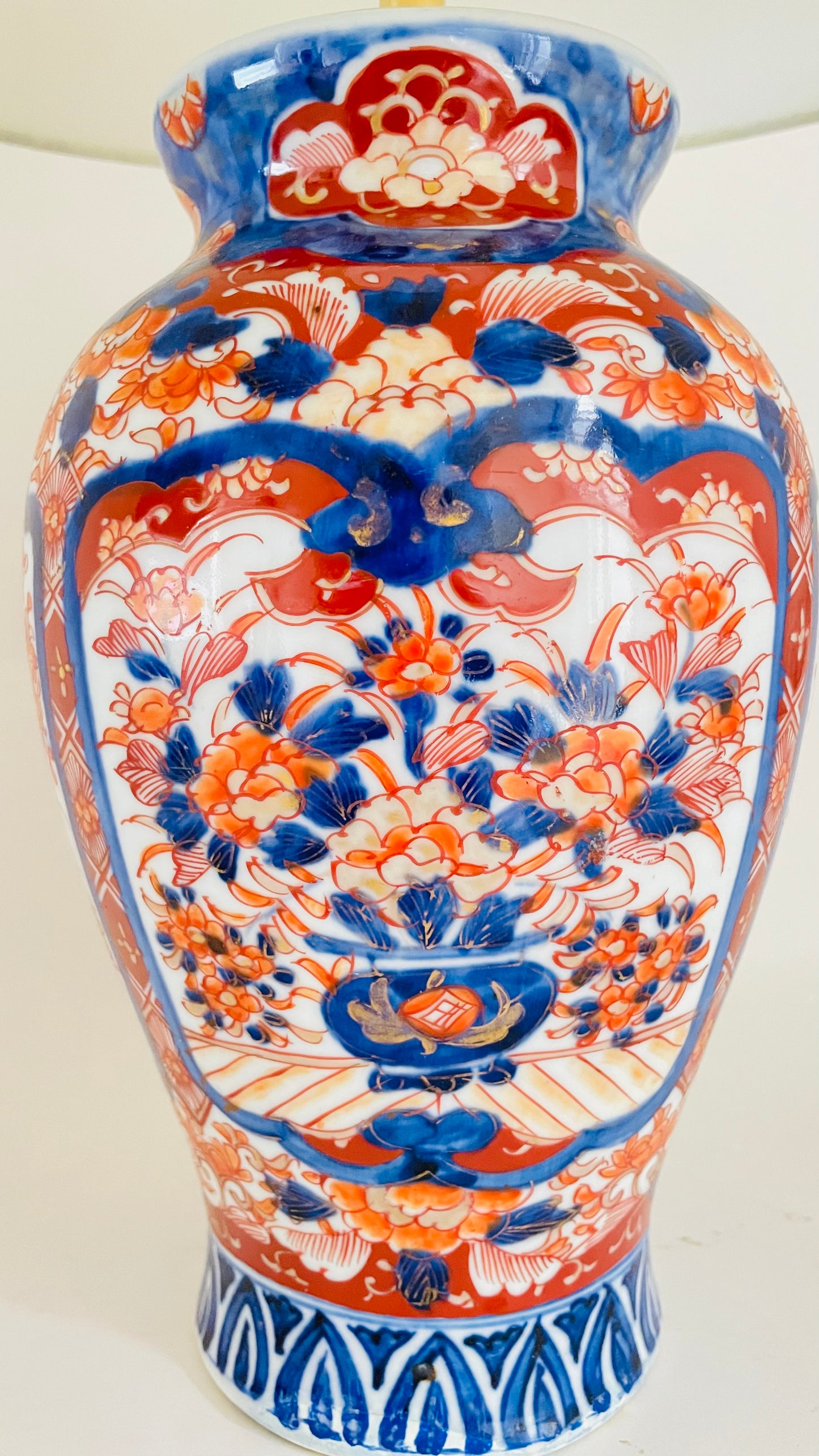 Antique Japanese Imari Lamp - pre order for mid May