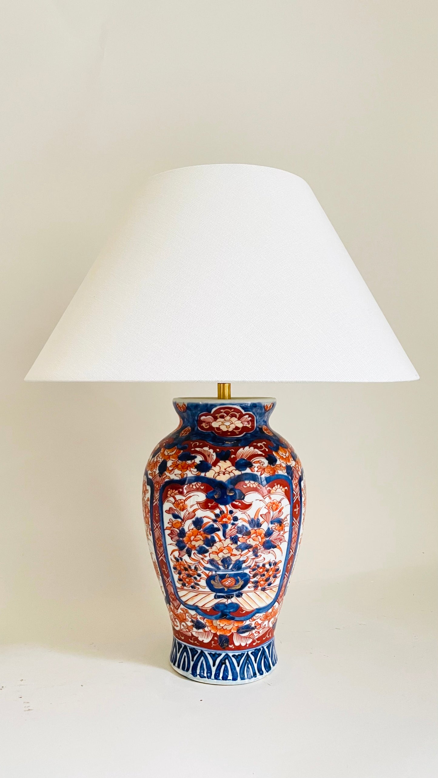 Antique Japanese Imari Lamp - pre order for mid May