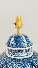 Load image into Gallery viewer, Antique Delft Boch Lamp - pre order for end of March
