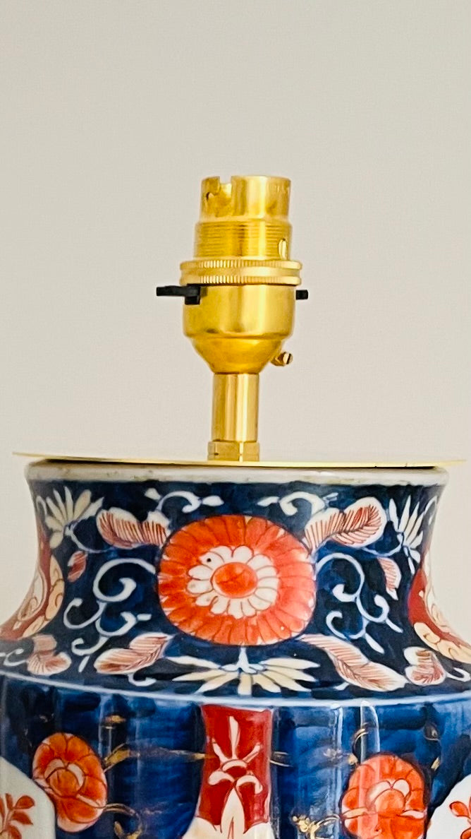 Antique Japanese Imari Lamp - pre order for end of June
