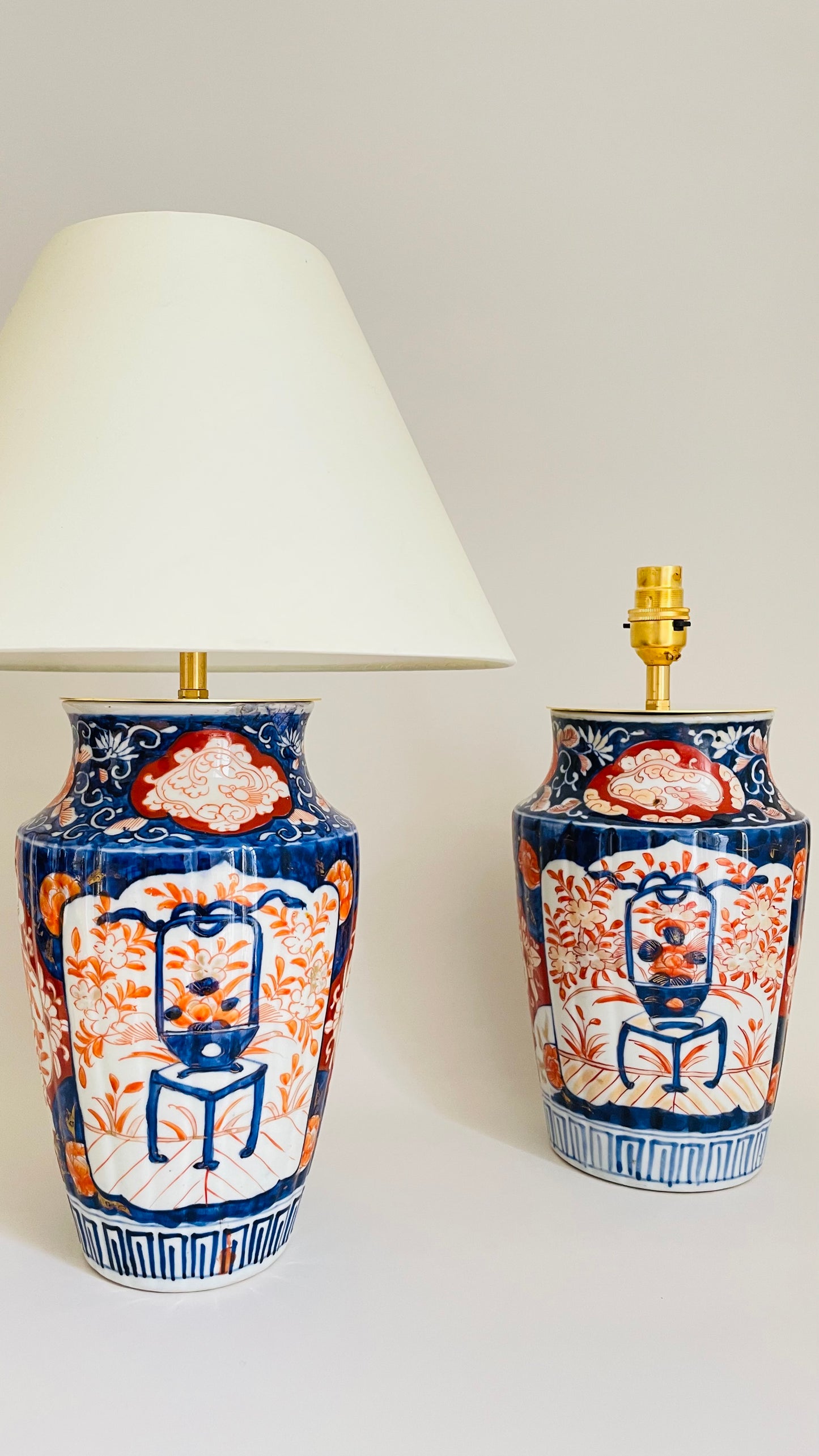 Antique Japanese Imari Lamp - pre order for end of June