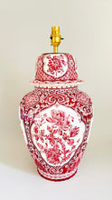 Load image into Gallery viewer, Large Antique Delft Red Lamp - pre order for mid March
