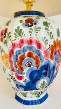 Load image into Gallery viewer, Antique Delft Polychrome Lamp - pre order for w/c July 24th
