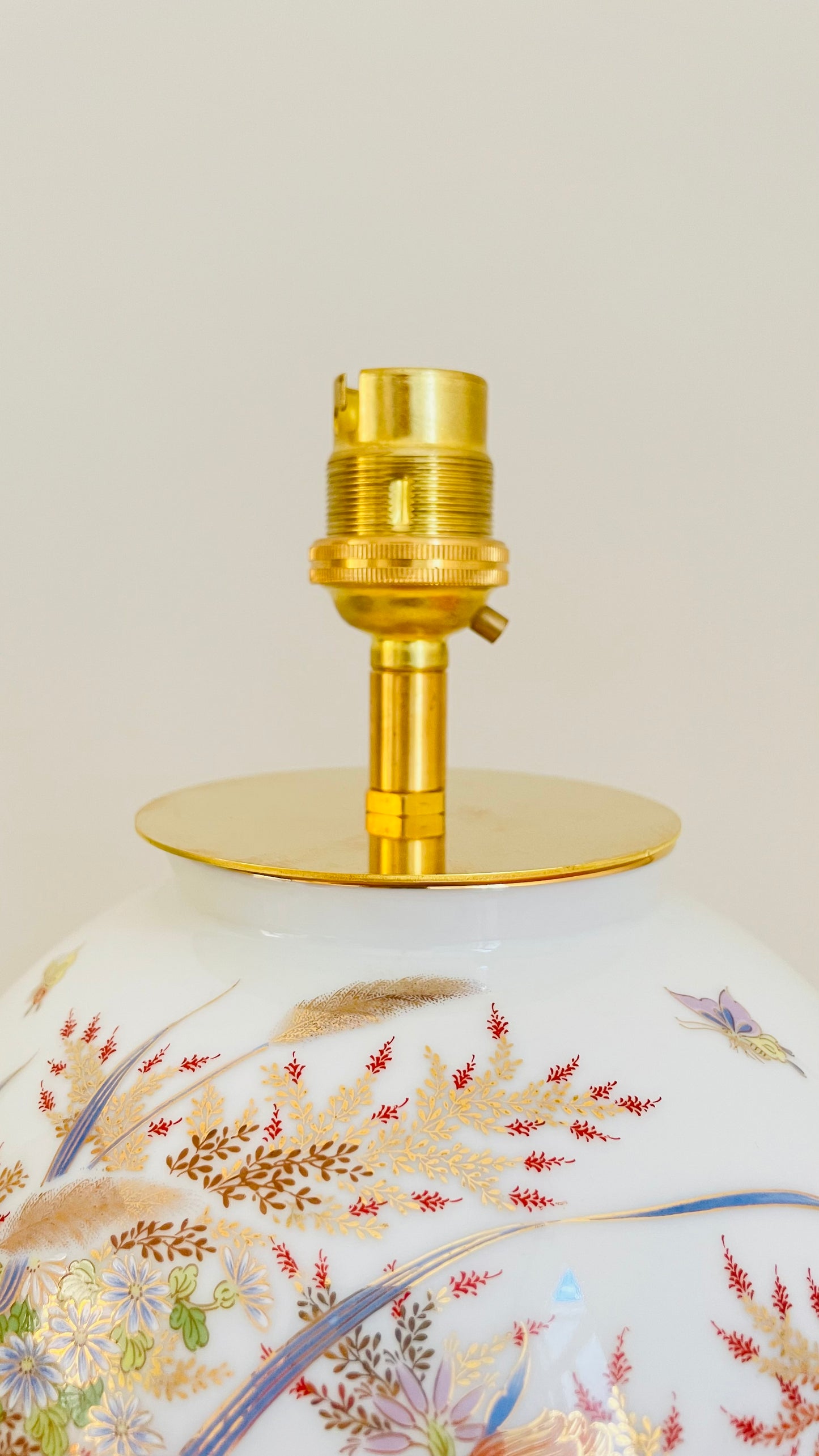Antique Japanese Flower Lamp - pre order for w/c May 18th