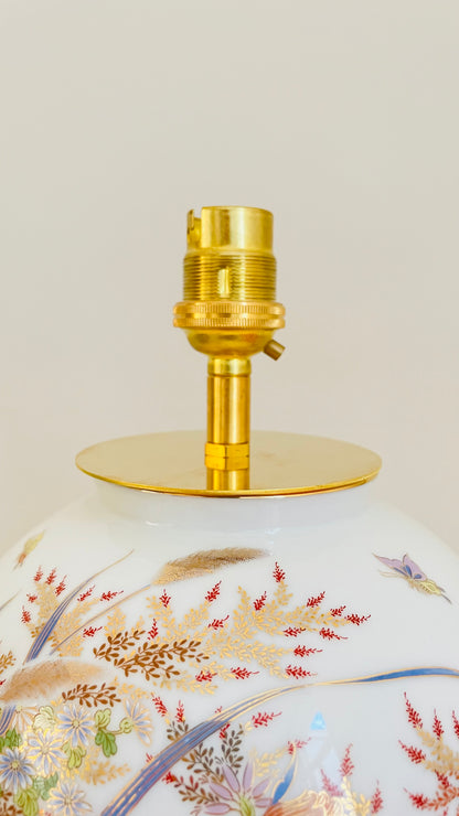 Antique Japanese Flower Lamp - pre order for w/c May 18th