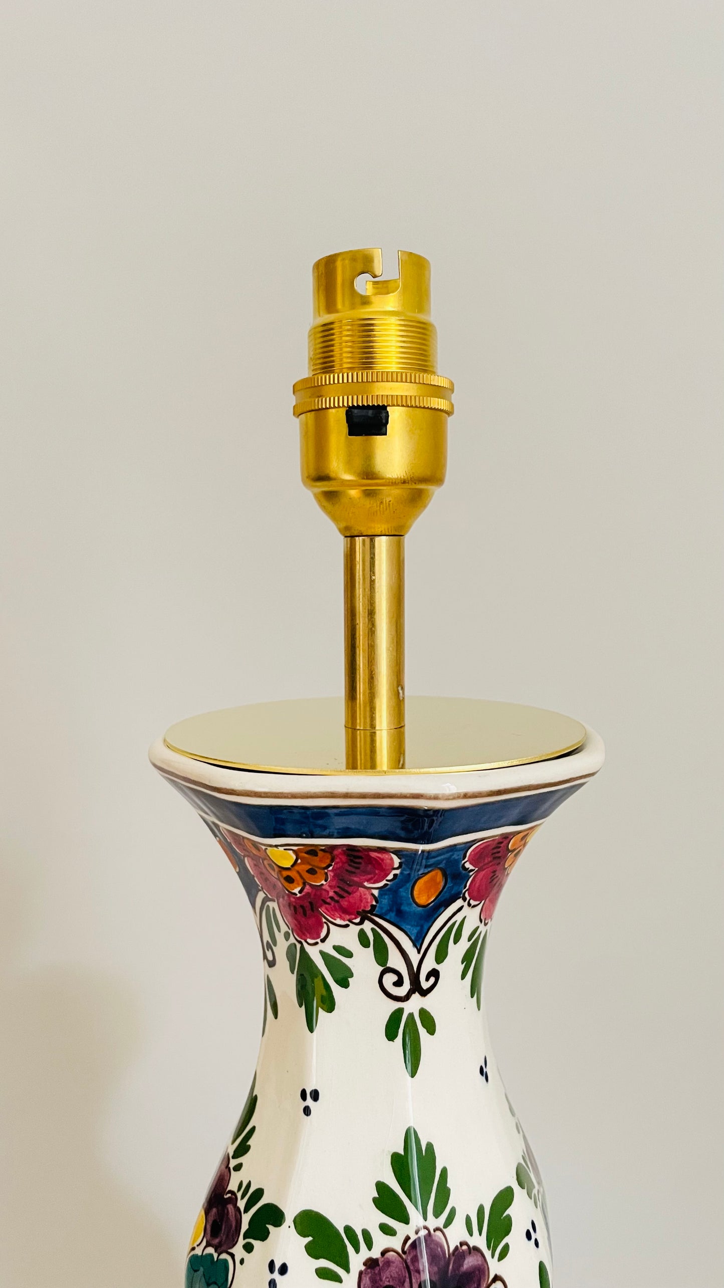 Antique Makkum Lamp - pre order for mid Nov