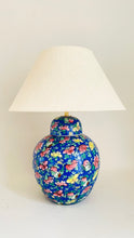 Load image into Gallery viewer, Antique Flower Jar Lamp - pre order for w/c March 24th
