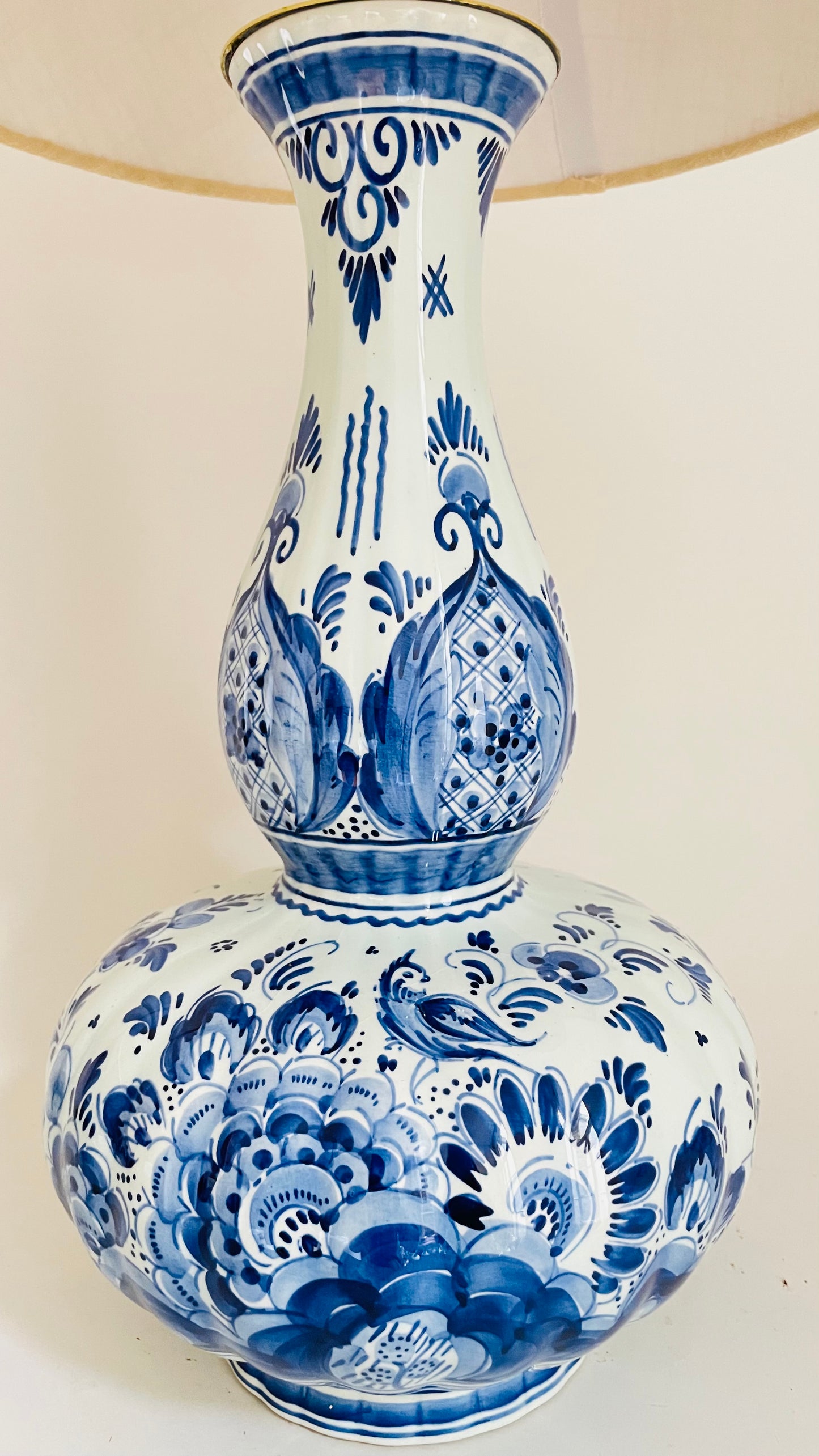 Large Antique Delft Lamp - pre order for early Feb