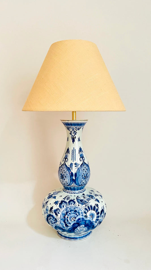 Large Antique Delft Lamp - pre order for early Feb