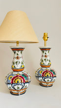 Load image into Gallery viewer, Antique Delft Polychrome Lamp - pre order for end of March
