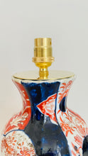 Load image into Gallery viewer, Antique Japanese Imari Lamp - pre order for mid March
