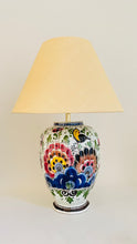 Load image into Gallery viewer, Antique Delft Polychrome Lamp - pre order for mid April
