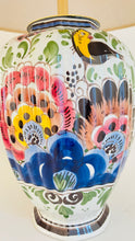 Load image into Gallery viewer, Antique Delft Polychrome Lamp - pre order for end of March
