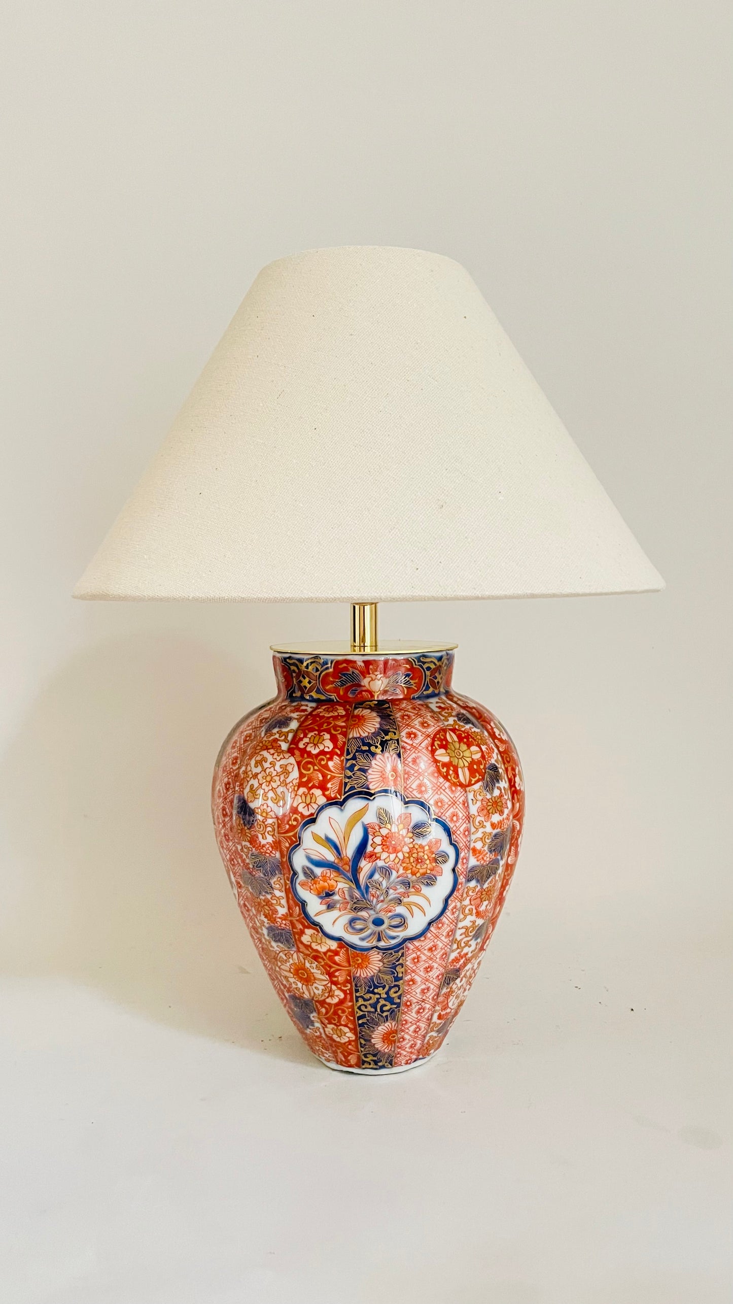 Antique Japanese Imari Lamp - pre order for early May