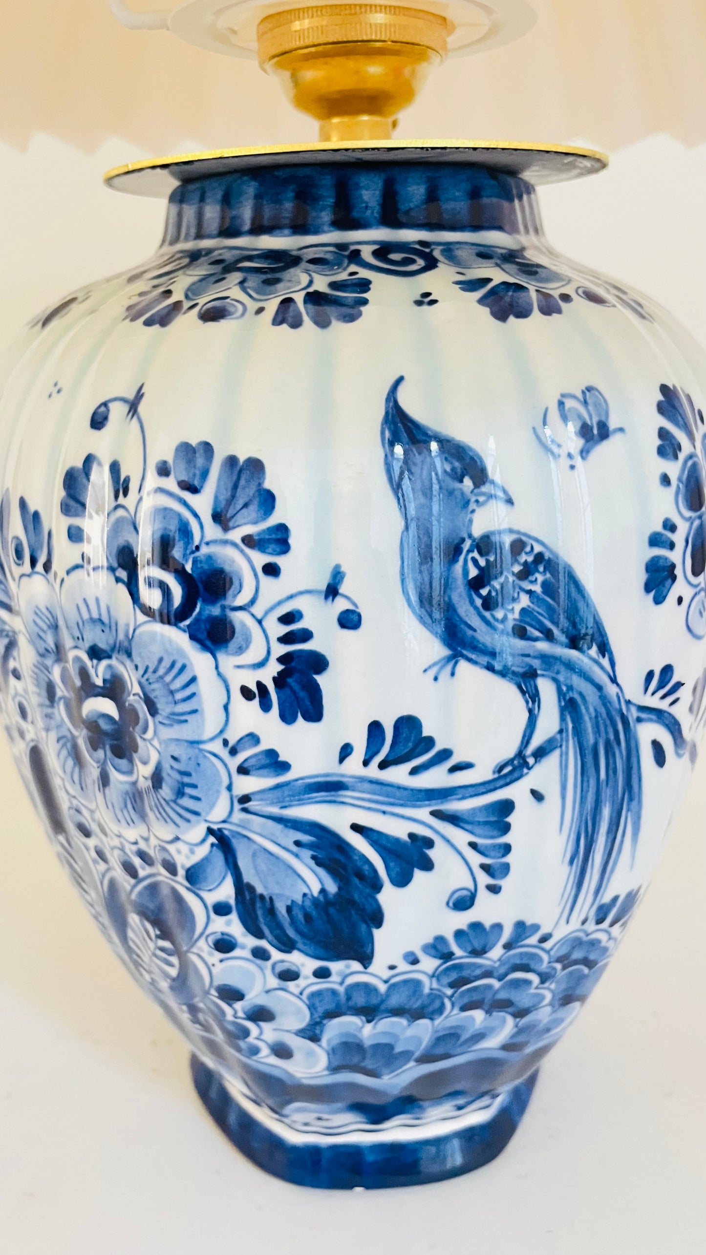 Antique Mini Delft Lamp 'The Swan' - pre order for mid April