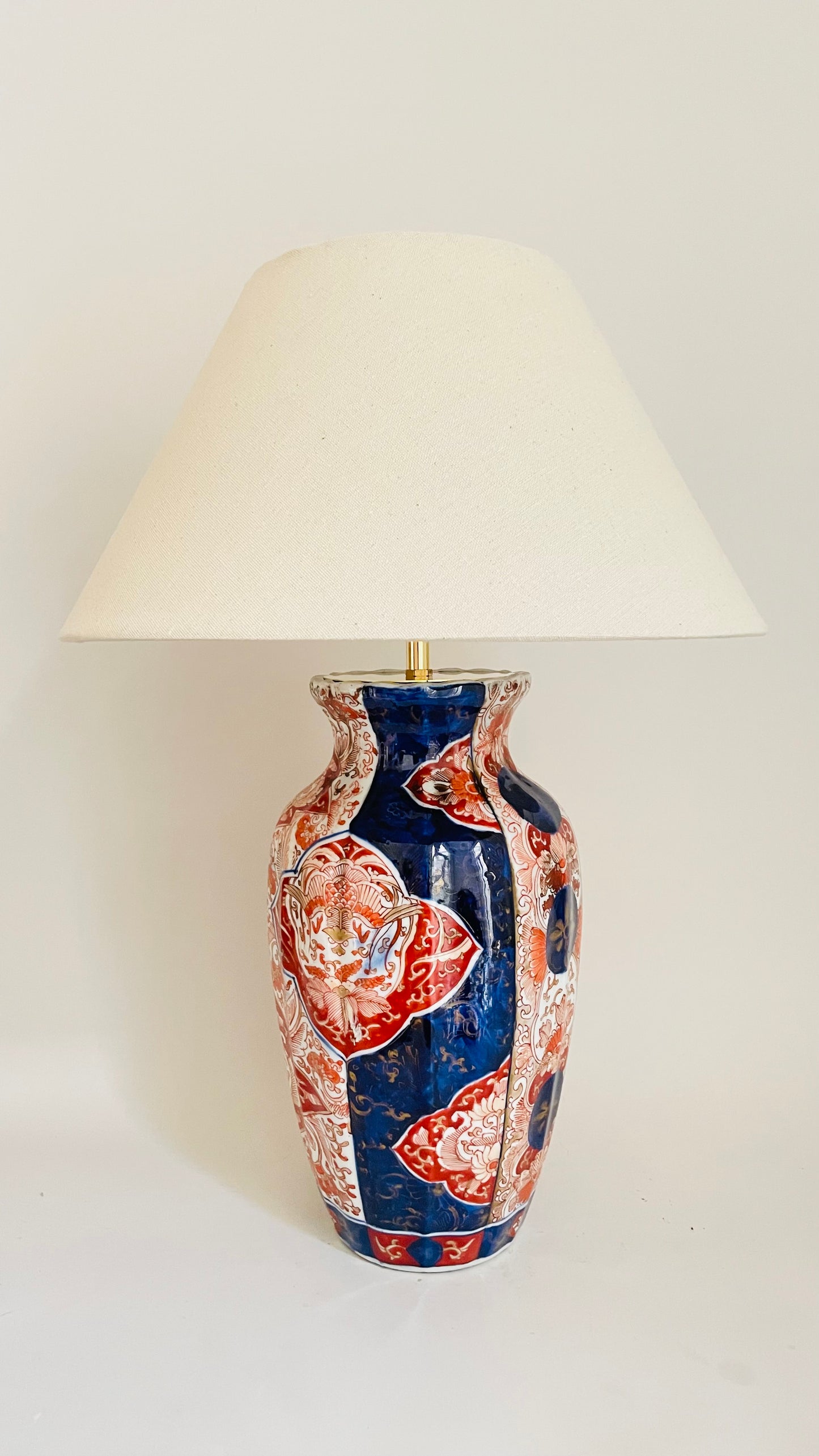 Antique Japanese Imari Lamp - pre order for mid July