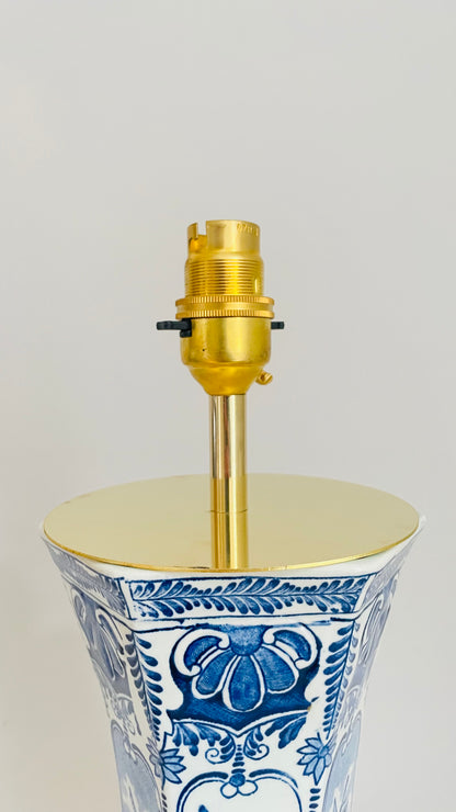 Antique Delft Lamp