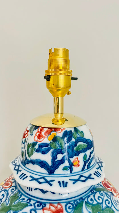 Antique Makkum Jar Lamp - pre order for mid Aug