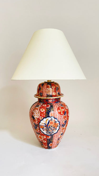 Antique Japanese Imari Lamp - pre order for early May