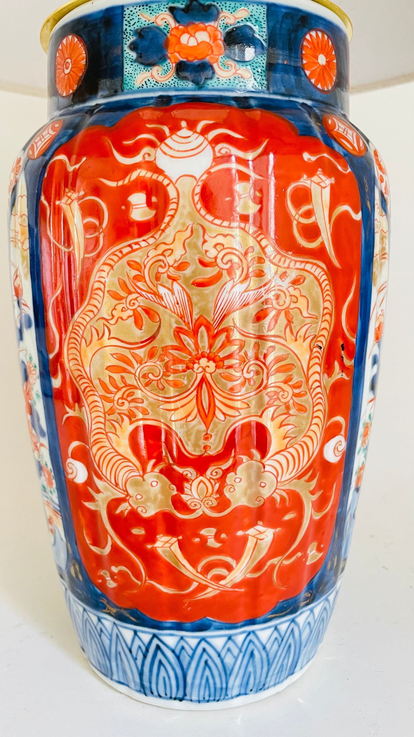 Antique Japanese Imari Lamp - pre order for end of August