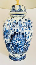 Load image into Gallery viewer, Antique Delft Table Lamp - pre order for early Dec
