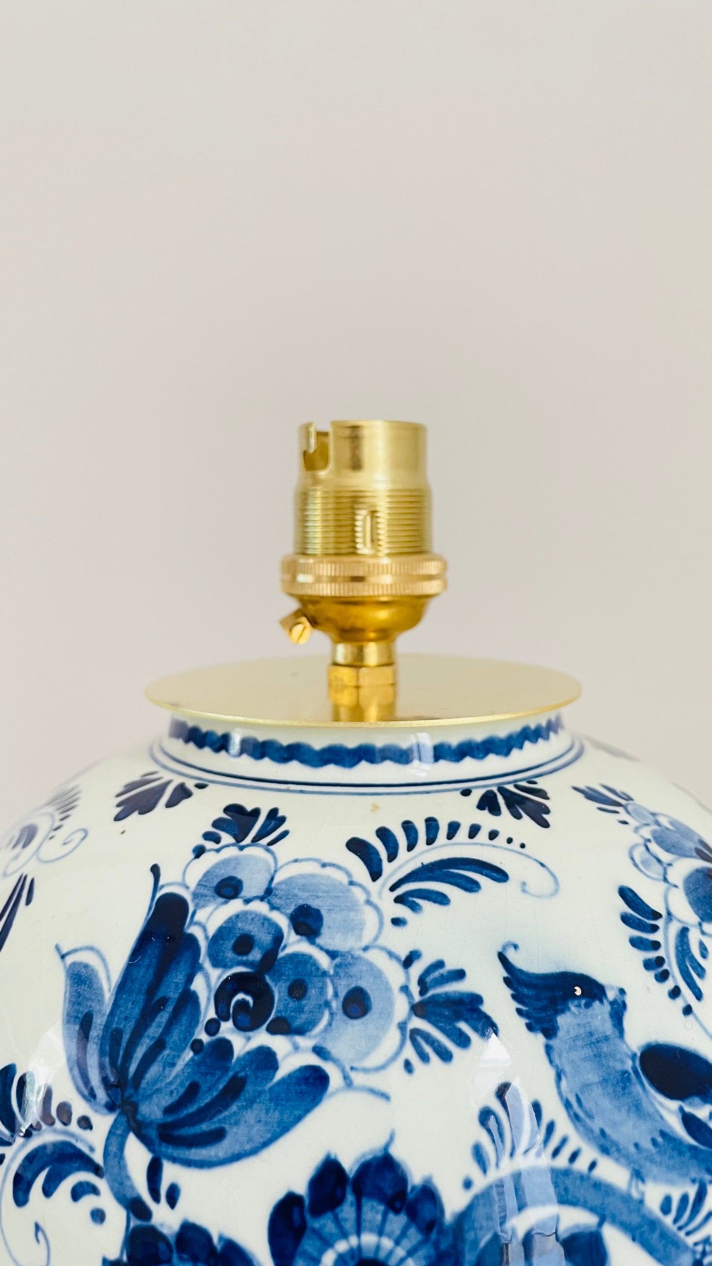 Antique Delft Mini Lamp - pre order for mid July
