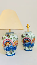 Load image into Gallery viewer, Antique Delft Polychrome Lamp - pre order for end of March
