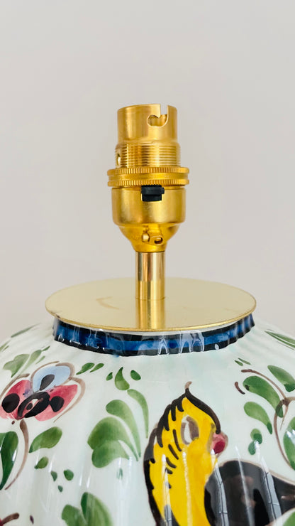 Antique Delft Polychrome Lamp - pre order for mid Feb