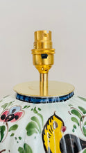 Load image into Gallery viewer, Antique Delft Polychrome Lamp - pre order for mid August
