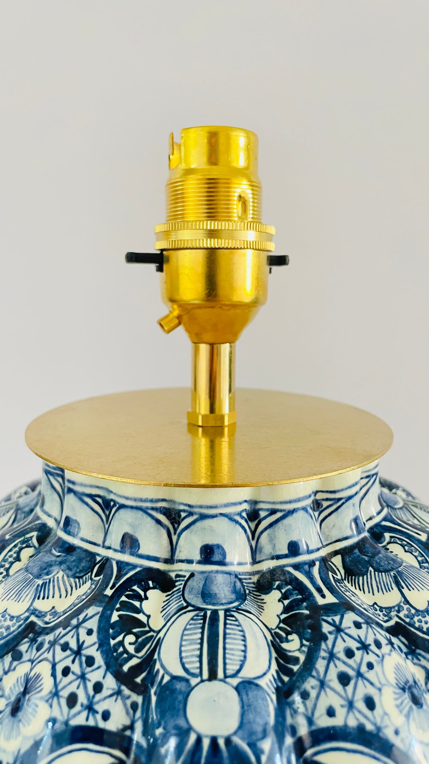 Antique Delft Lamp - pre order for end of Nov