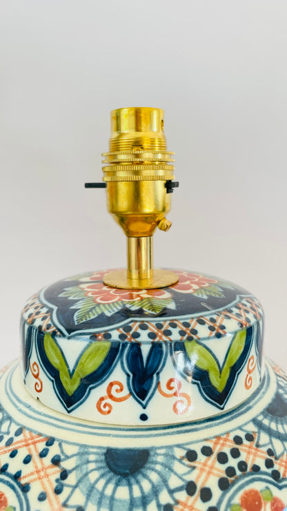 Antique Makkum Jar Lamp - pre order for end of Nov