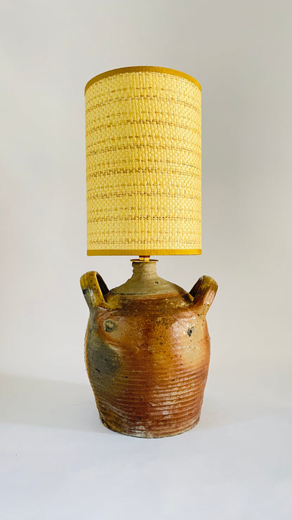 Antique French Pottery Lamp - pre order for early Feb
