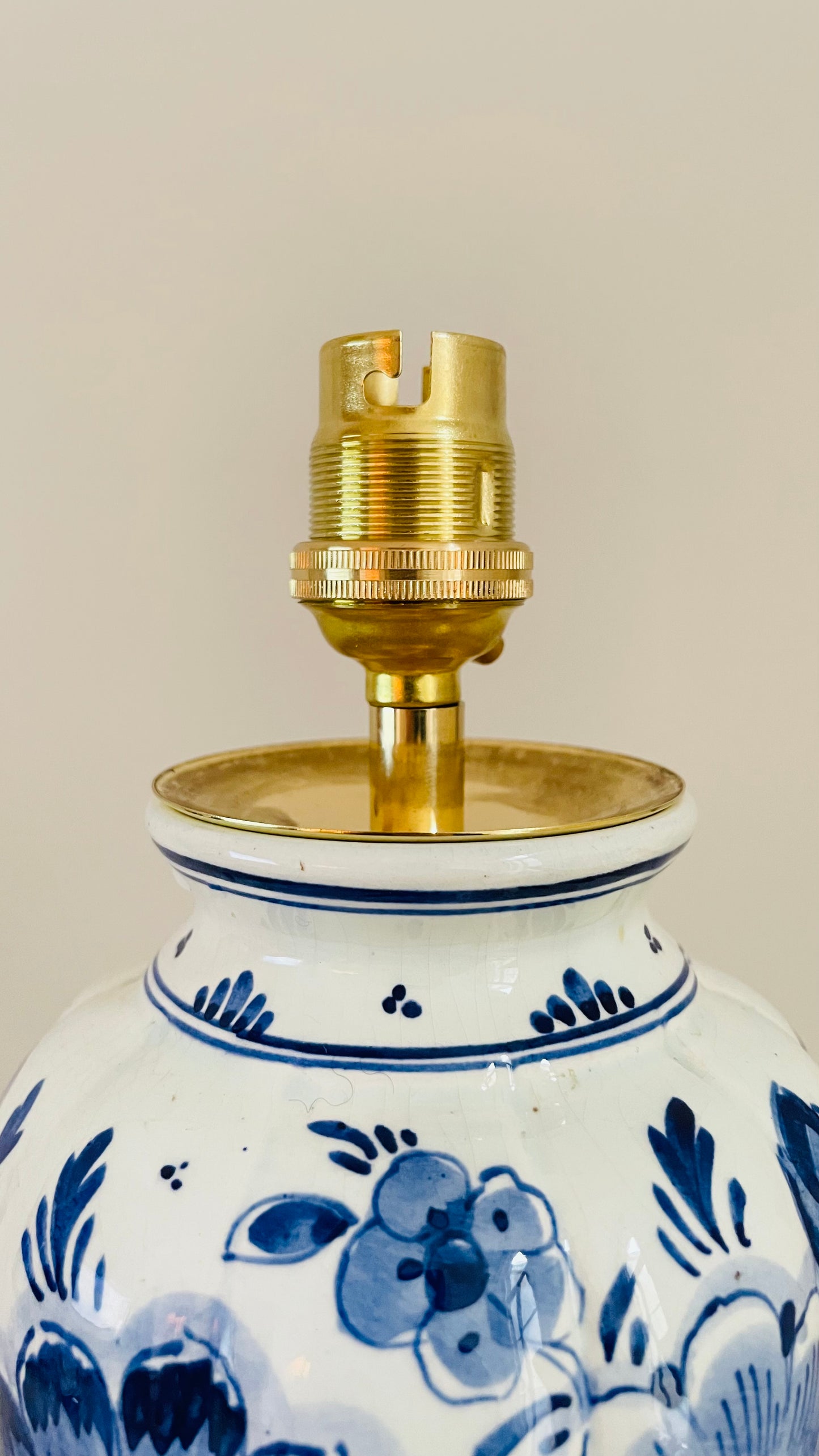 Antique Delft Mini Lamp - pre order for w/c Dec 11th