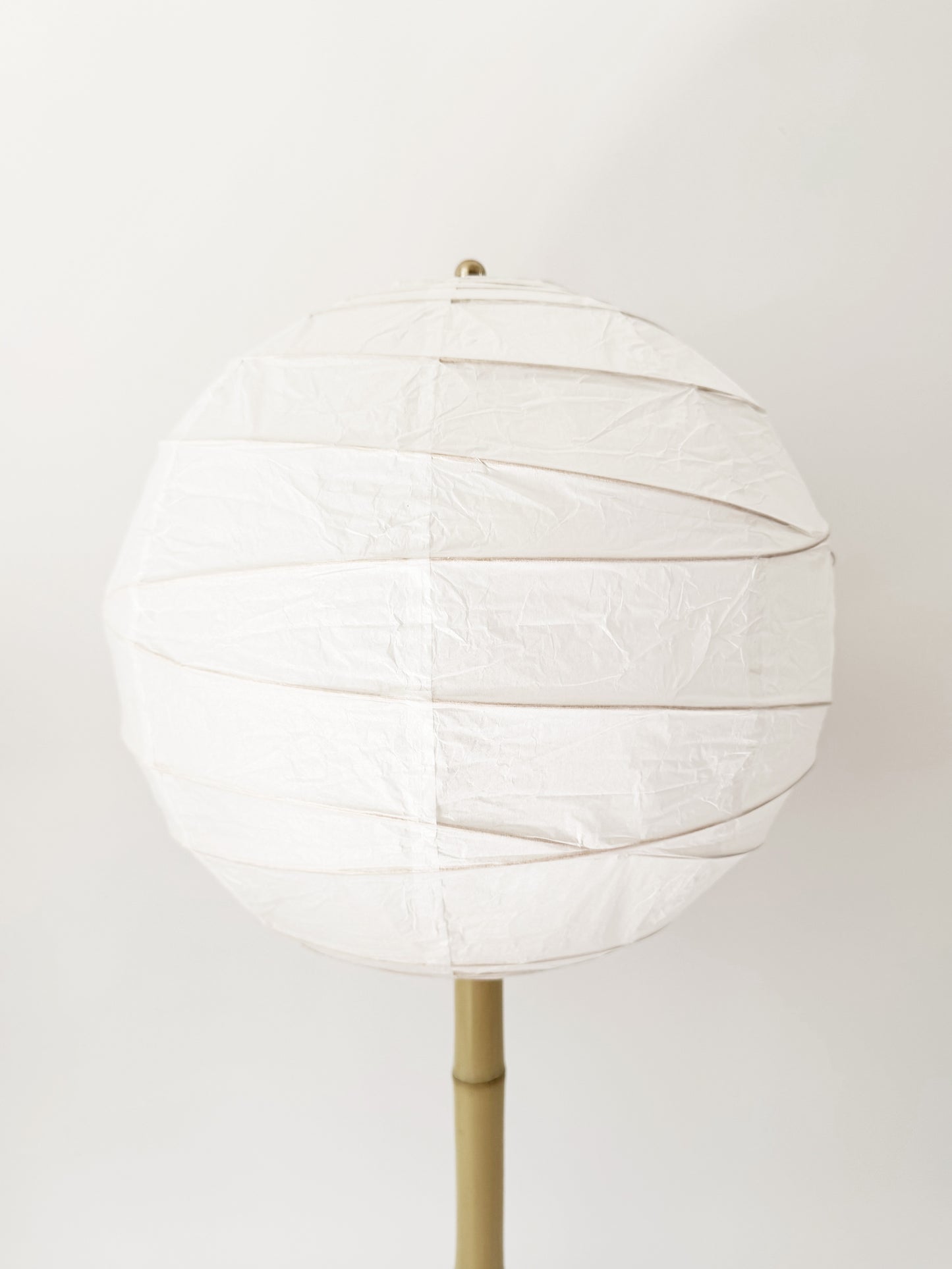 Terracotta and Bamboo Lollipop Table Lamp