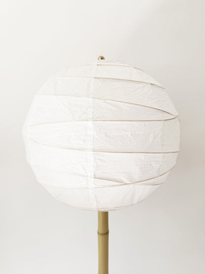 Terracotta and Bamboo Lollipop Table Lamp