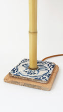 Load image into Gallery viewer, Delft and Bamboo Table Lamp
