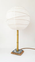 Load image into Gallery viewer, Delft and Bamboo Table Lamp
