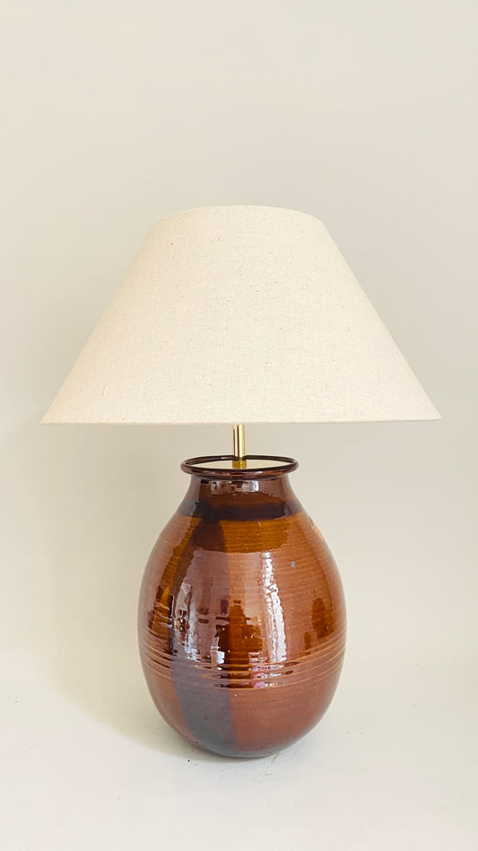 Studio Pottery Lamp - pre order for end of Nov