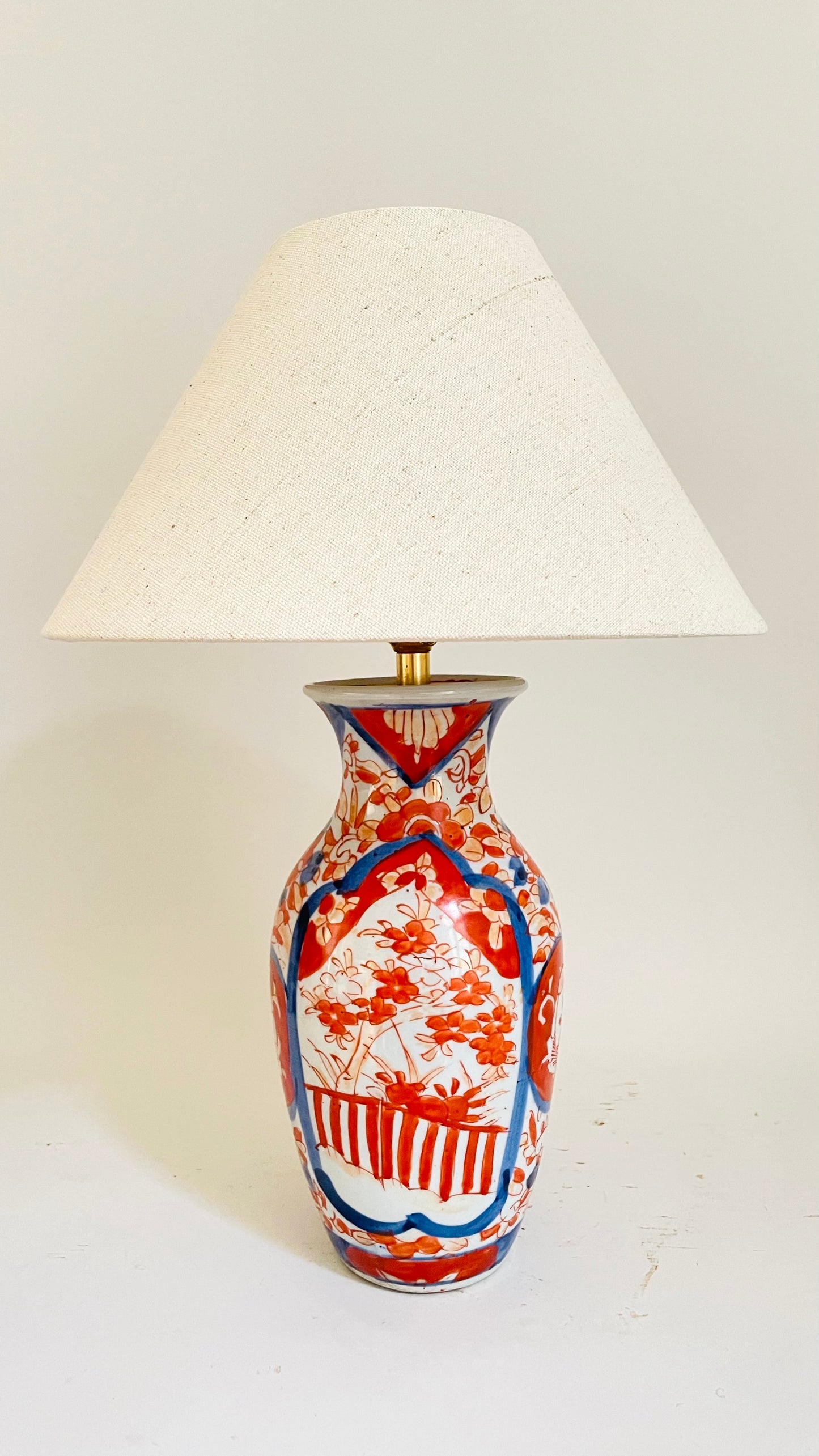 Antique Japanese Imari Lamp - pre order for w/c Feb 20th