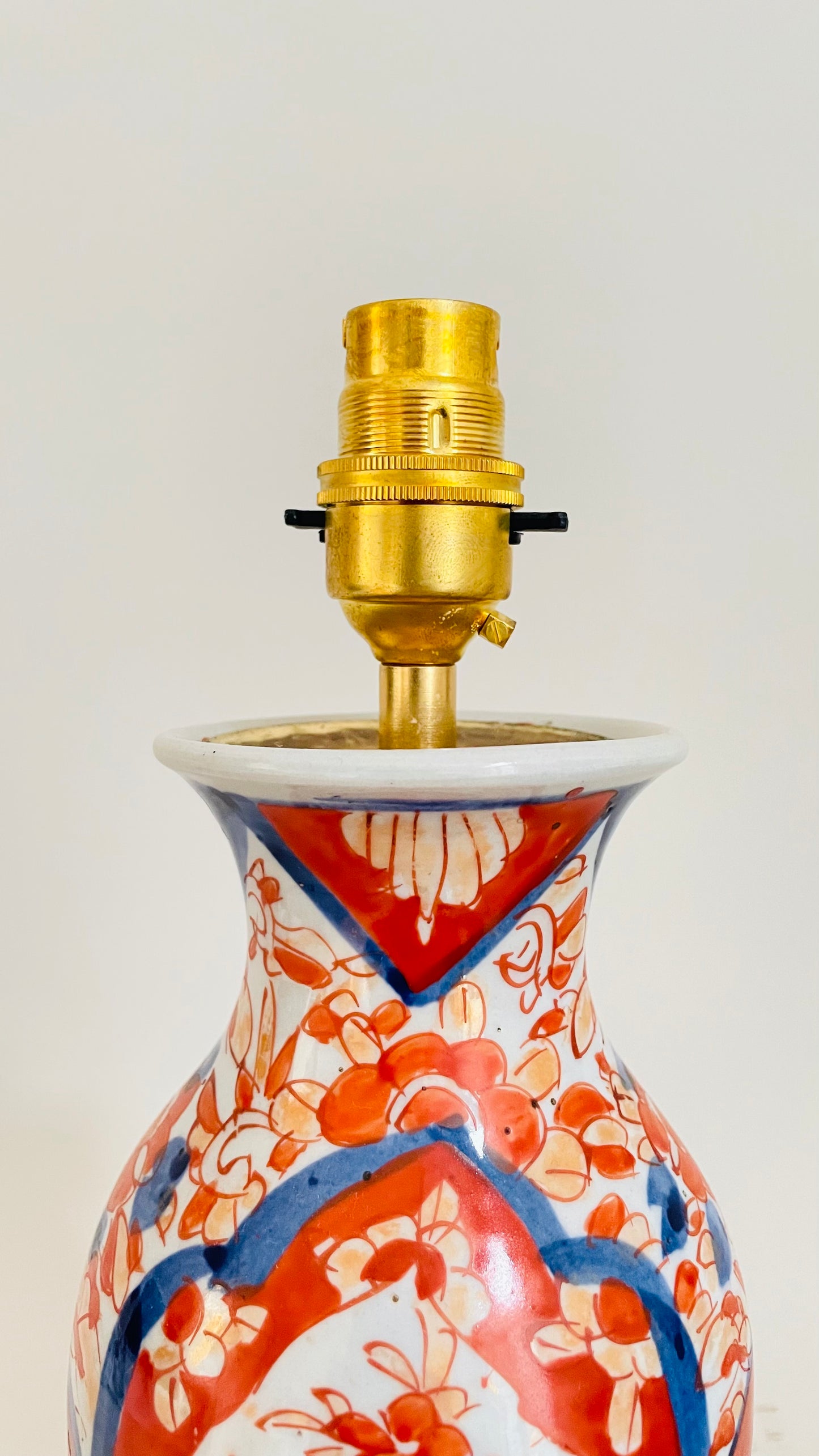 Antique Japanese Imari Lamp - pre order for w/c Feb 20th