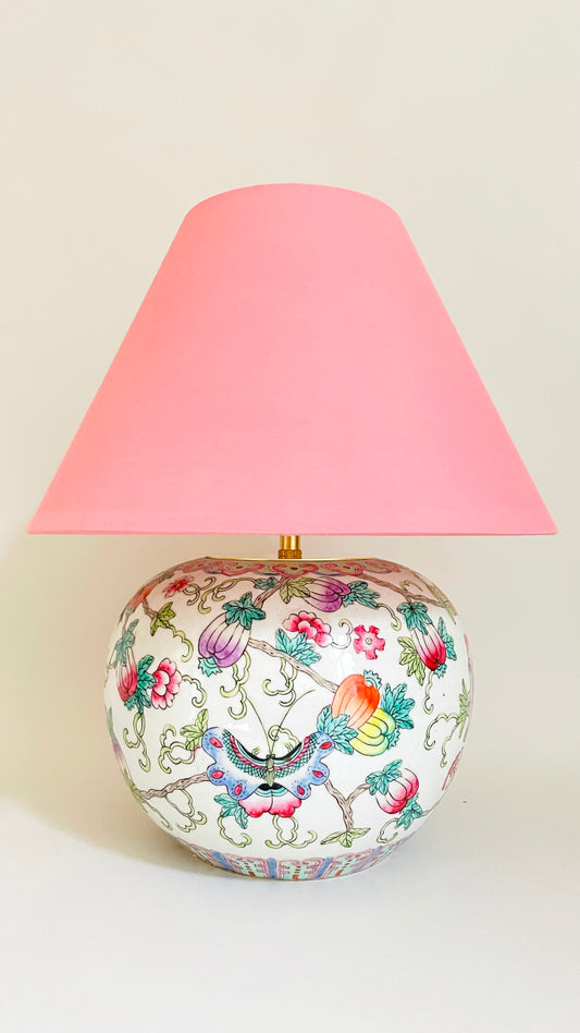 Antique Chinese Flower Lamp - pre order for end of Jan