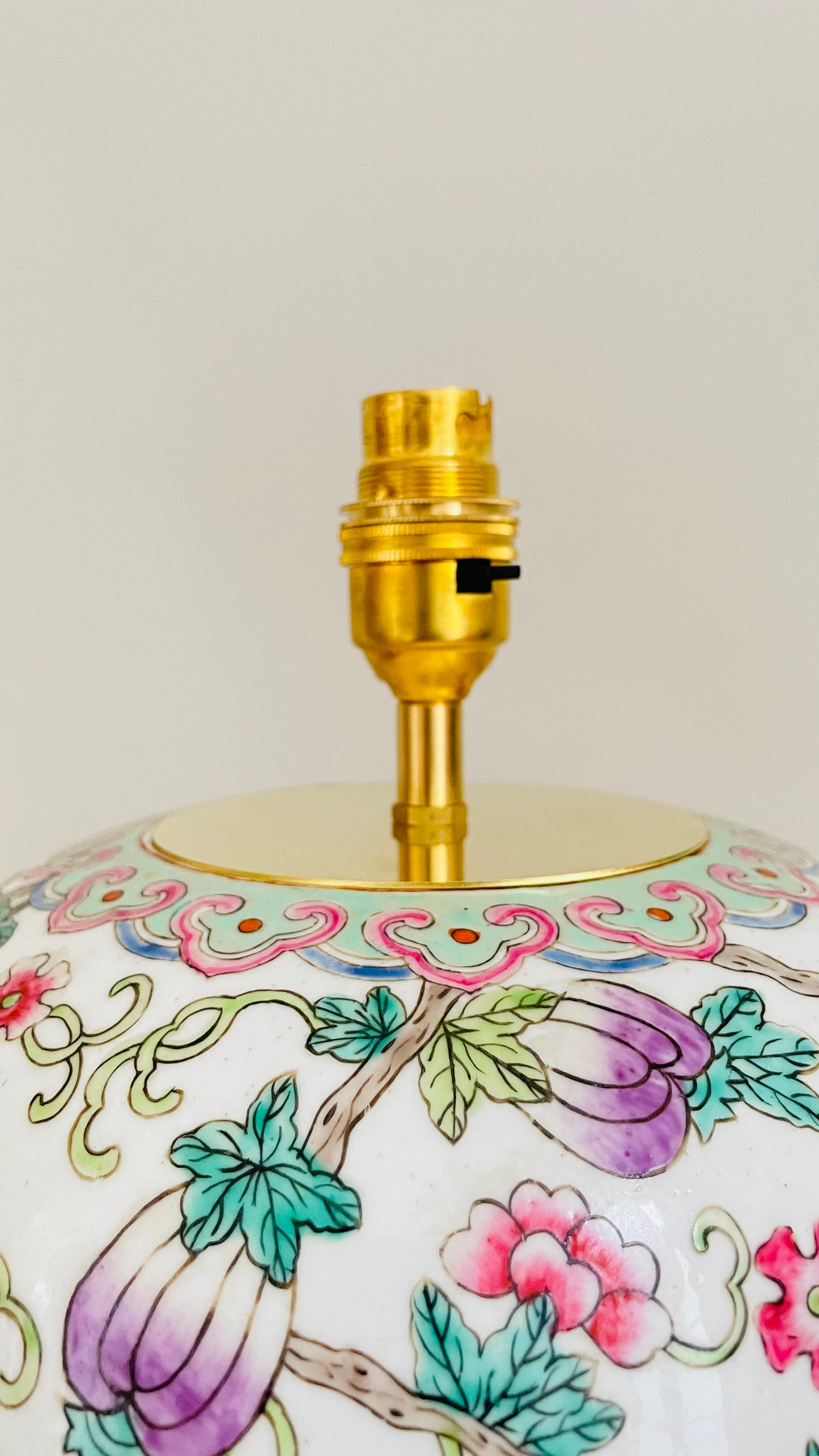 Antique Chinese Flower Lamp - pre order for end of Jan