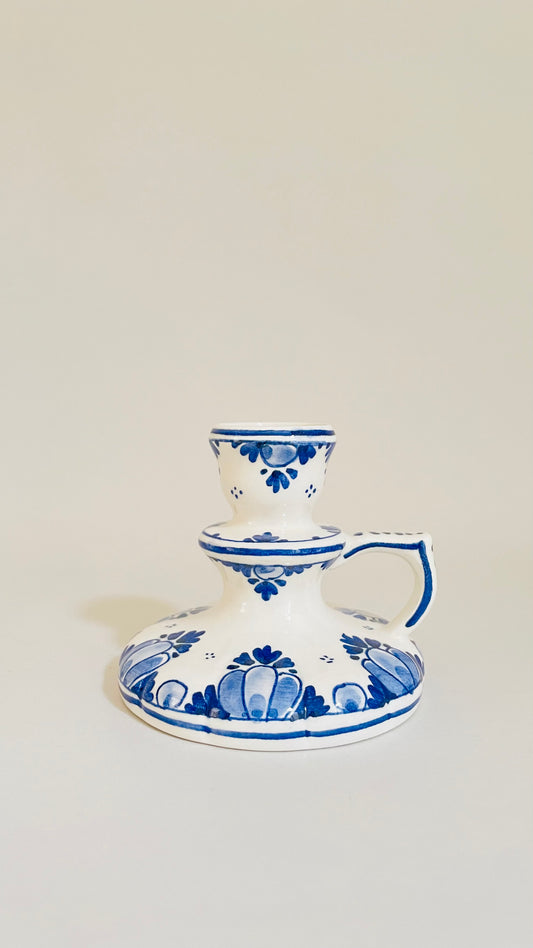 Vintage Delft Candlestick